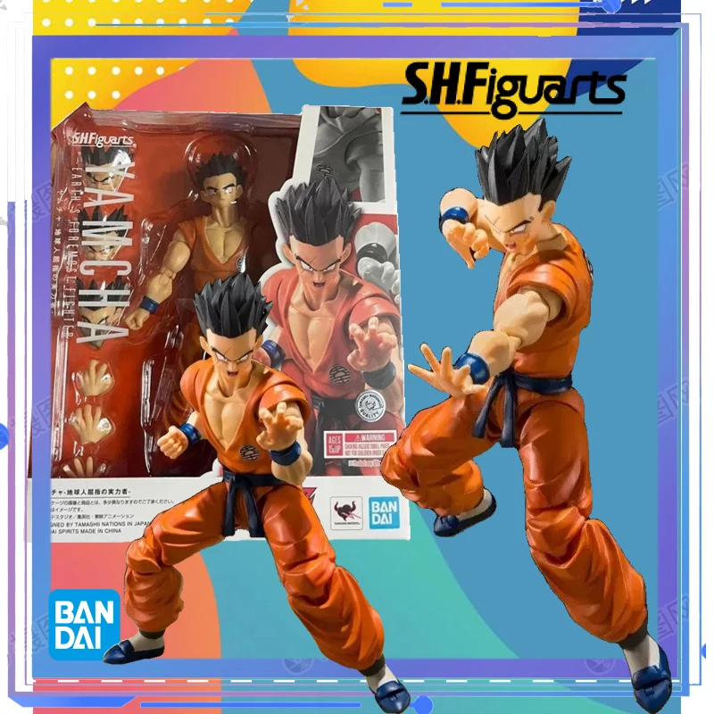 

В наличии, оригинальная фигурка Bandai S.H.FIGUARTS DRAGON BALL SHF YAMCHA, сборные игрушки для подарка, Коллекционная модель