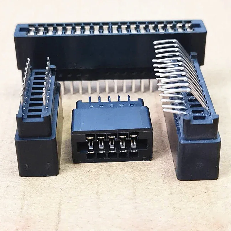 Slot per connettore scheda bordo passo 2,54 mm Presa bus Presa per dito dorato Scheda PCB Pin dritto curvo 4P6P8P10P12P14-86P