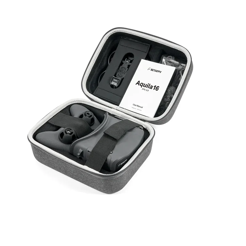 BETAFPV Aquila16 FPV-kit LiteRadio 2 SE Radiozender VR03 FPV-bril 2 batterijen 1100 mAh