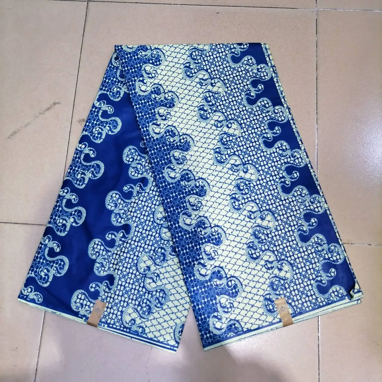 Real Wax CottonWax Batik Fabric High Quality African Wax Prtined Fabrics 6 Yards For Women Sewing Material