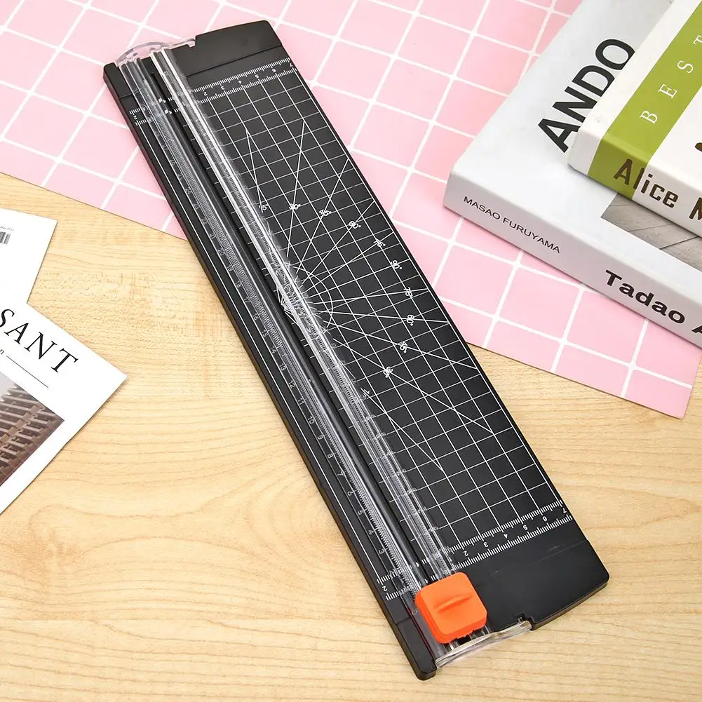 Portable Paper Trimmer Plastic Base A4/A5 Precision Paper Photo Lightweight Cutter Art Crafts Tools for Scrapbooking