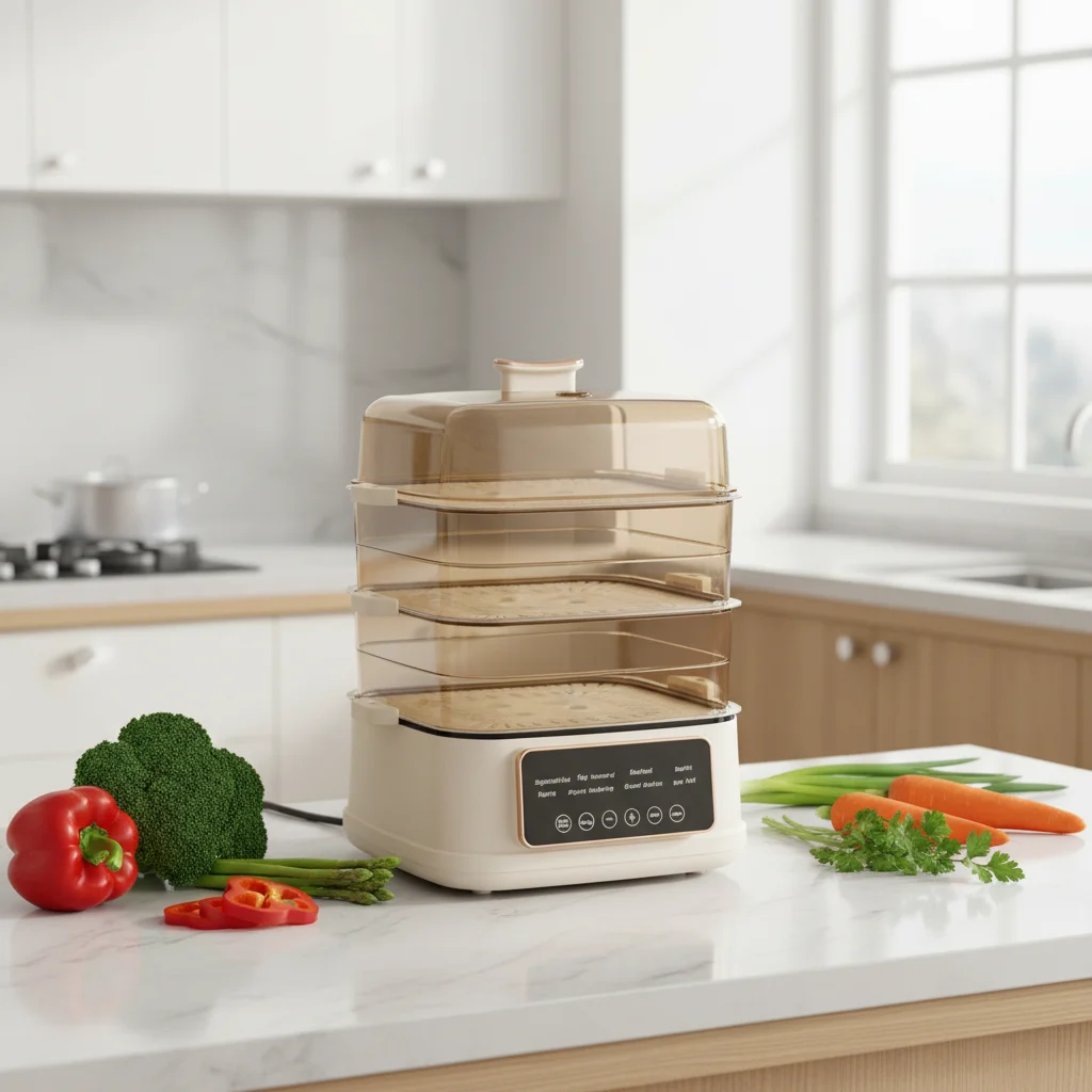 

Mitcmolard 1000W Electric Digital Food Steamer 3-Layer 23L Capacity 2026 Trending Plastic Housing Electric Steamer For Home Use