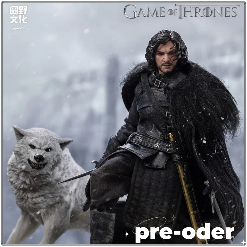 

Официальная коллекционная фигурка Джона Сноу из игры «Игра престолов» от Fondjoy Yuanye X Kongling Toys, масштаб 1/12, с тканевым костюмом, модель-украшение, подарок
