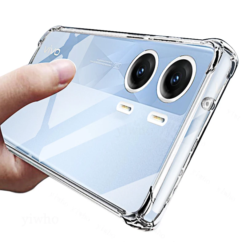 Transparent Case for VIVO V29e V29 Lite Shockproof Four-corner Silicone Back Cover for Vivo V29E V29 Lite Shell V 29 E V29lite