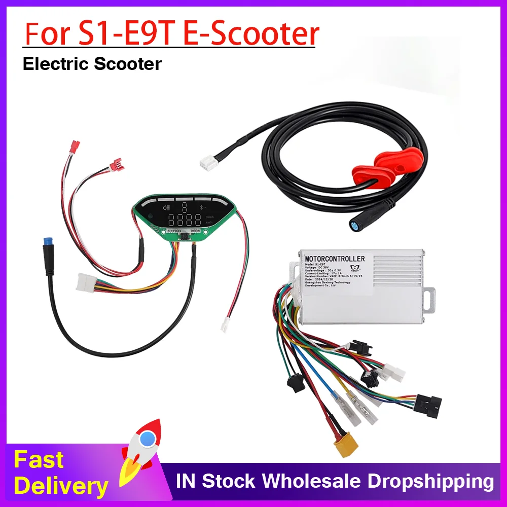 

1 Set Dashboard Controller Kit Controller Display Controller Kits 17A 36V 350W Parts Accessories for S1-E9T Electric Scooter