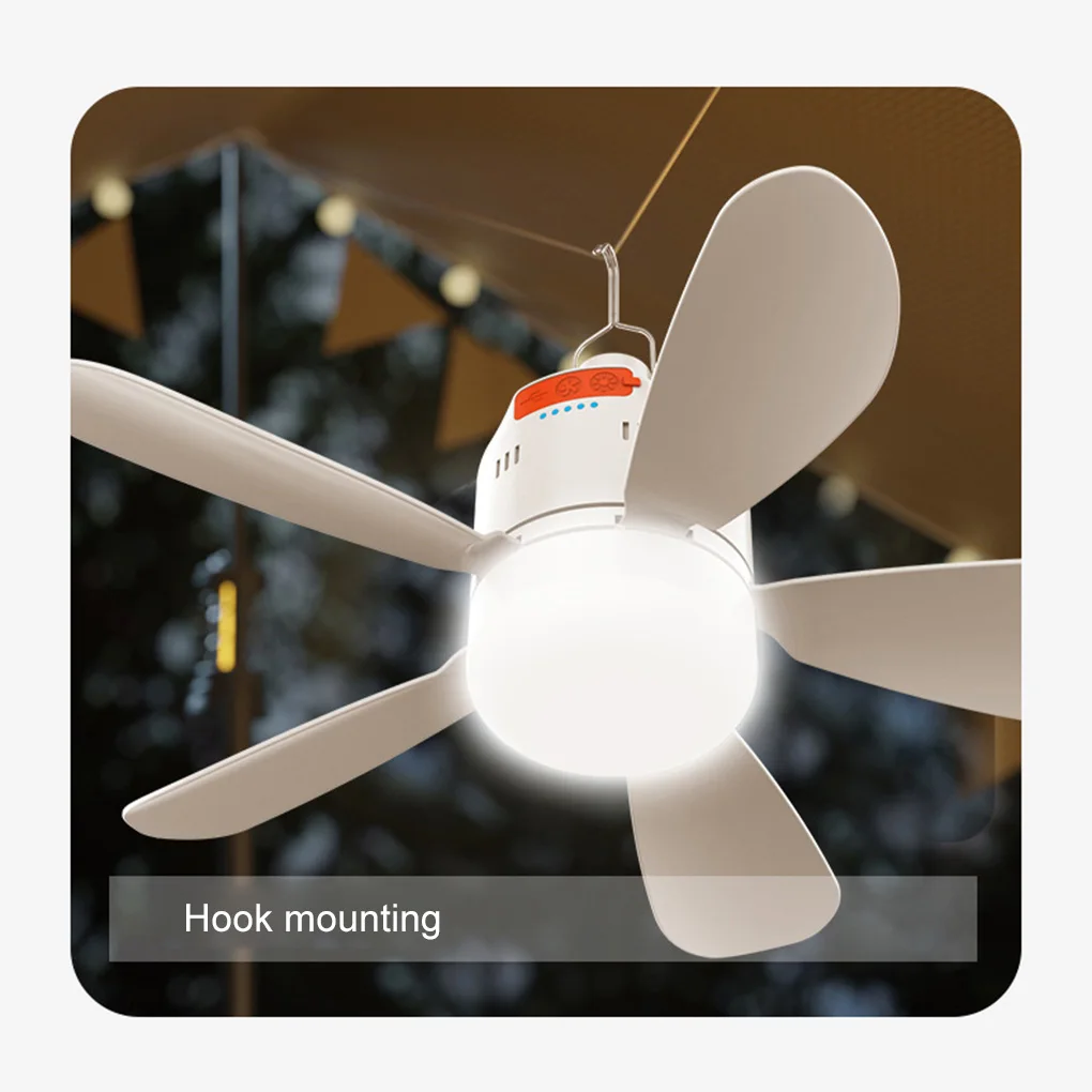 

Canopy Fan Outdoor Gazebo Fan With Light And Remote Control Adjustable Speed Cooling Device For Outdoor Camping