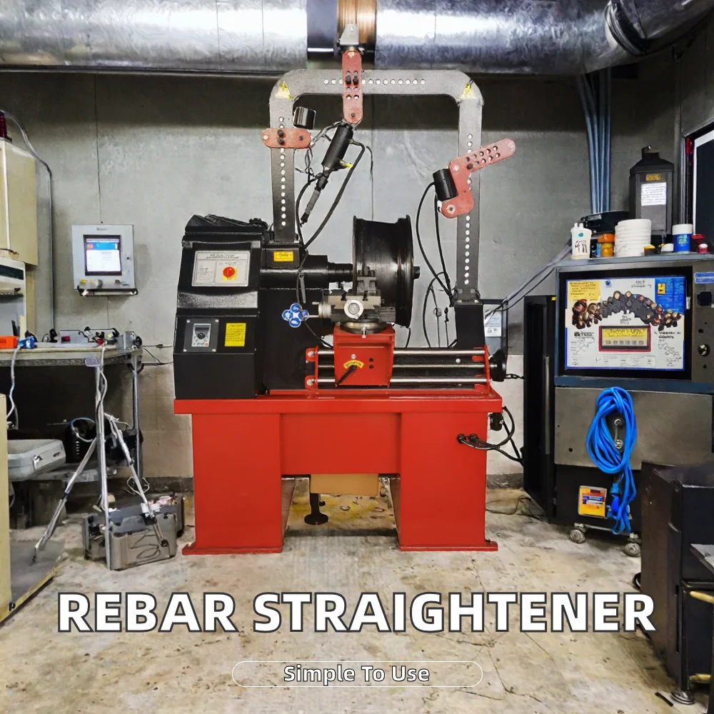 Electric Metal Straightening Machine With Motor, High Feeding Speed Over 60m/min, Industrial Metal Rod Pipe Straightener