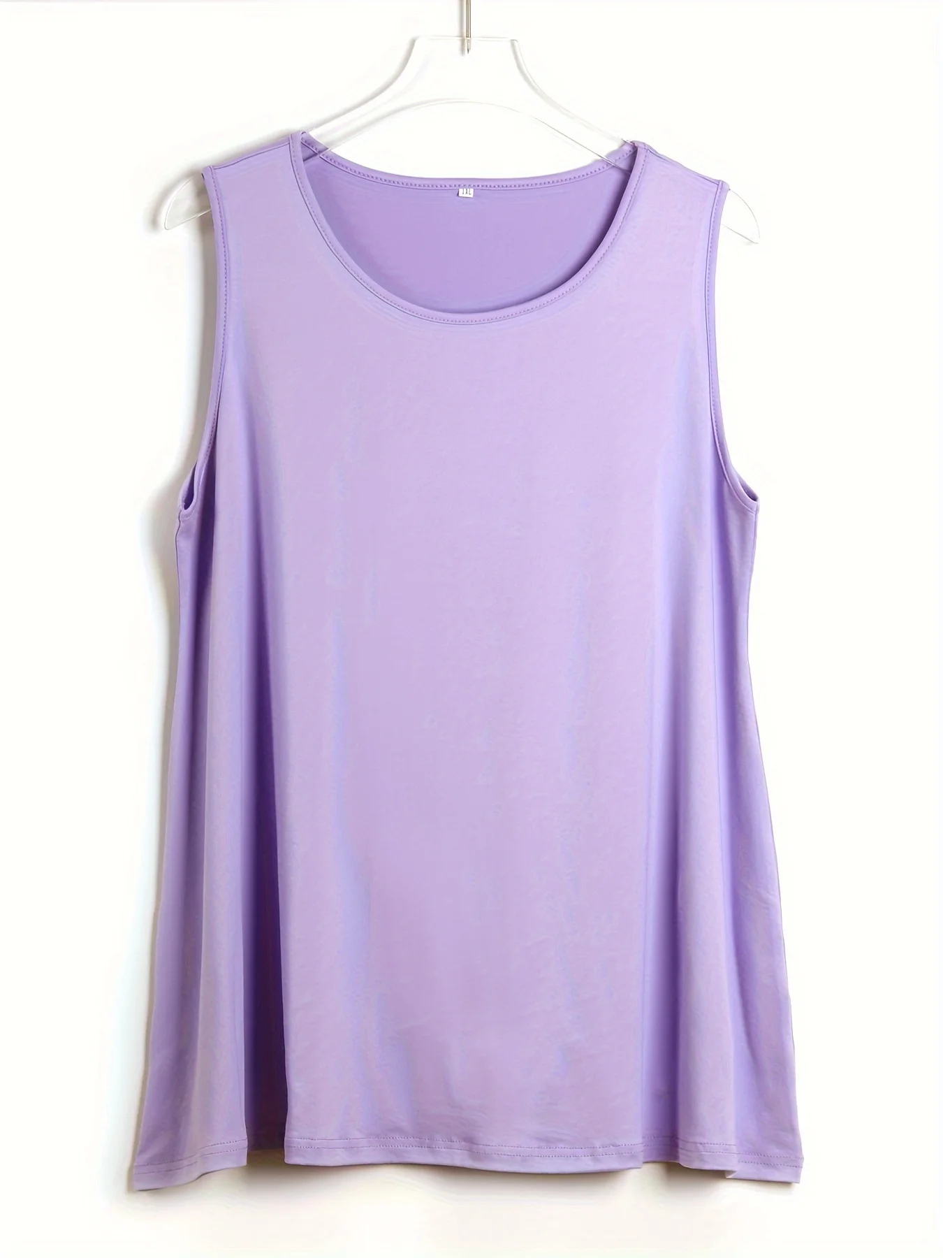 Plus Size Women Summer No trace Tanks Camis Vest Fashion Casual Sleeveless Ladies Street Tanks Tops Tees Hotsweet - Purple