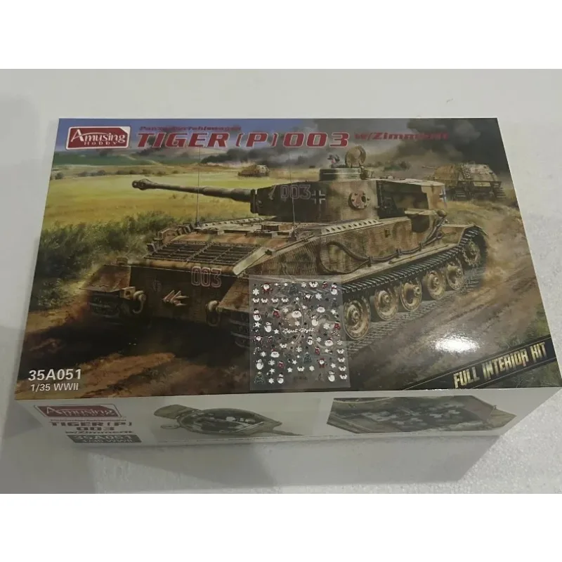 

Amusing Hobby 1/35 Scale 35A051 Sd.kfz.181 Panzerkampfwagen VI(P) w/Zimmerit Tiger P (003) Assembly plastics model kit