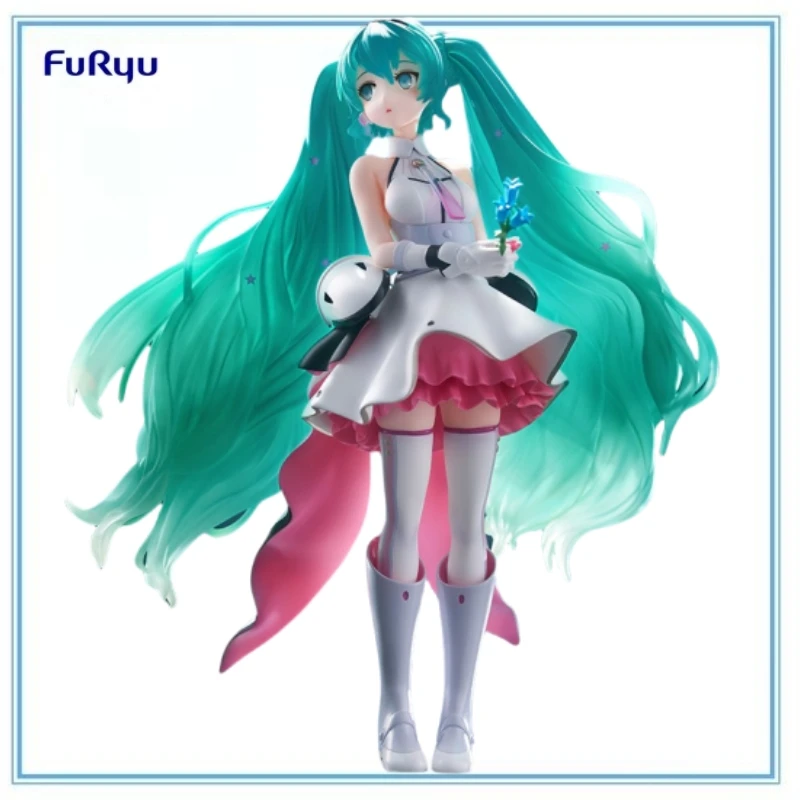 

BANDAI Authentic Vocaloid-Hatsune Miku-Tenitol-Galaxy Live Ver FuRyu Collection Series Model Cartoon Character Original Gift