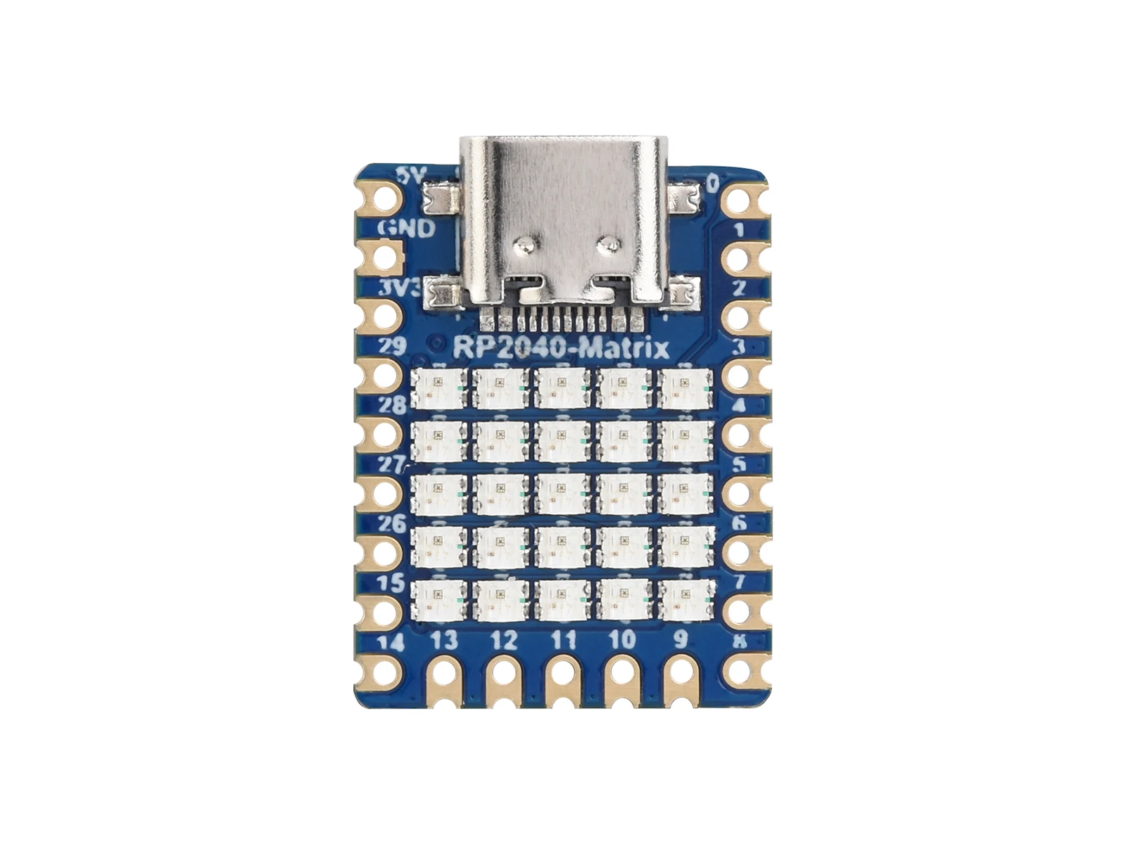 waveshare-rp2040-matrix-placa-mcu-tipo-pico-baseada-em-raspberry-pi-rp2040-modulo-castellado-adequado-para-aplicacoes-smd