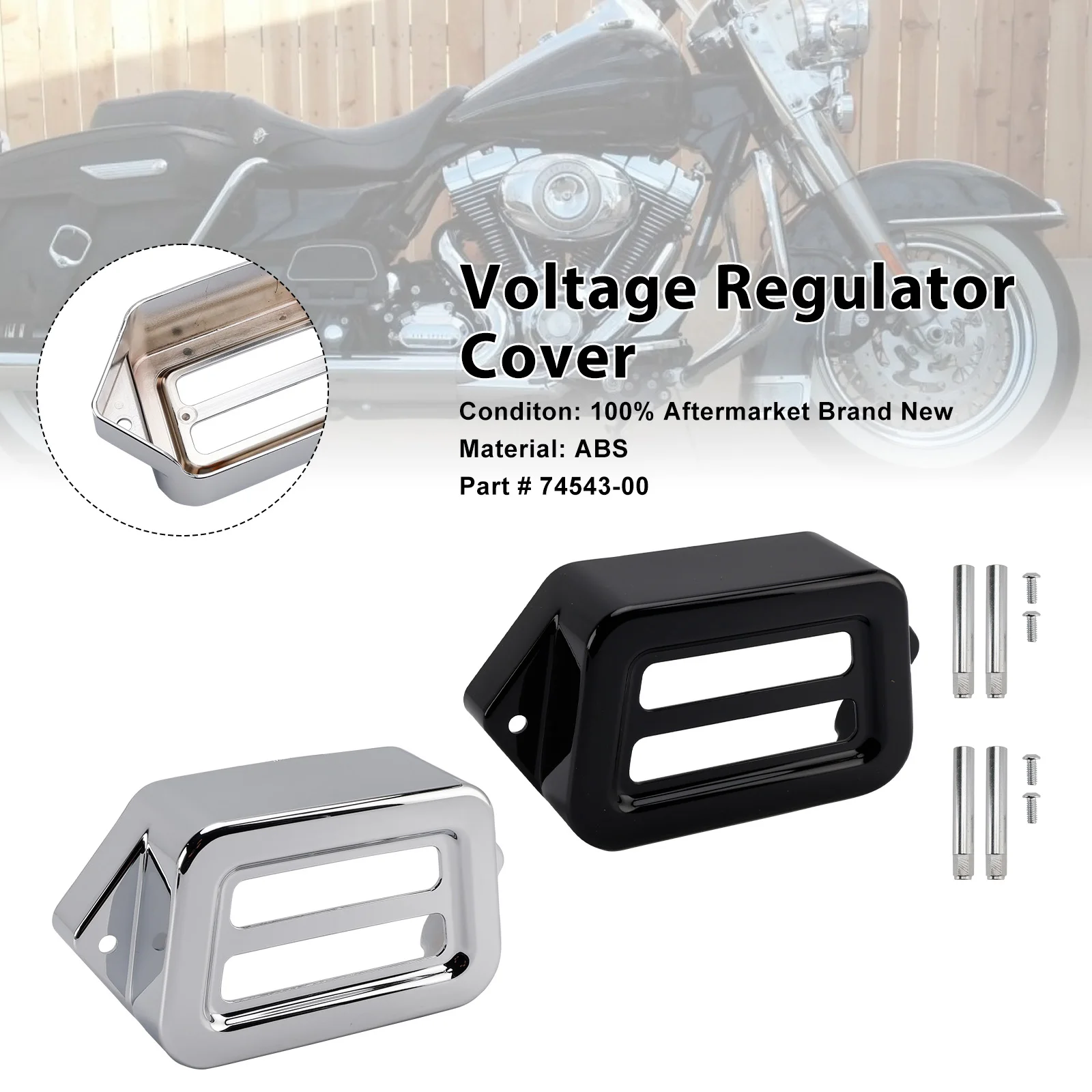 

Topteng Voltage Regulator Cover For Road King Electra Street Road Glide 1997-1999 2000 2001 2002 2003 2004 2005 2006 2007 2008