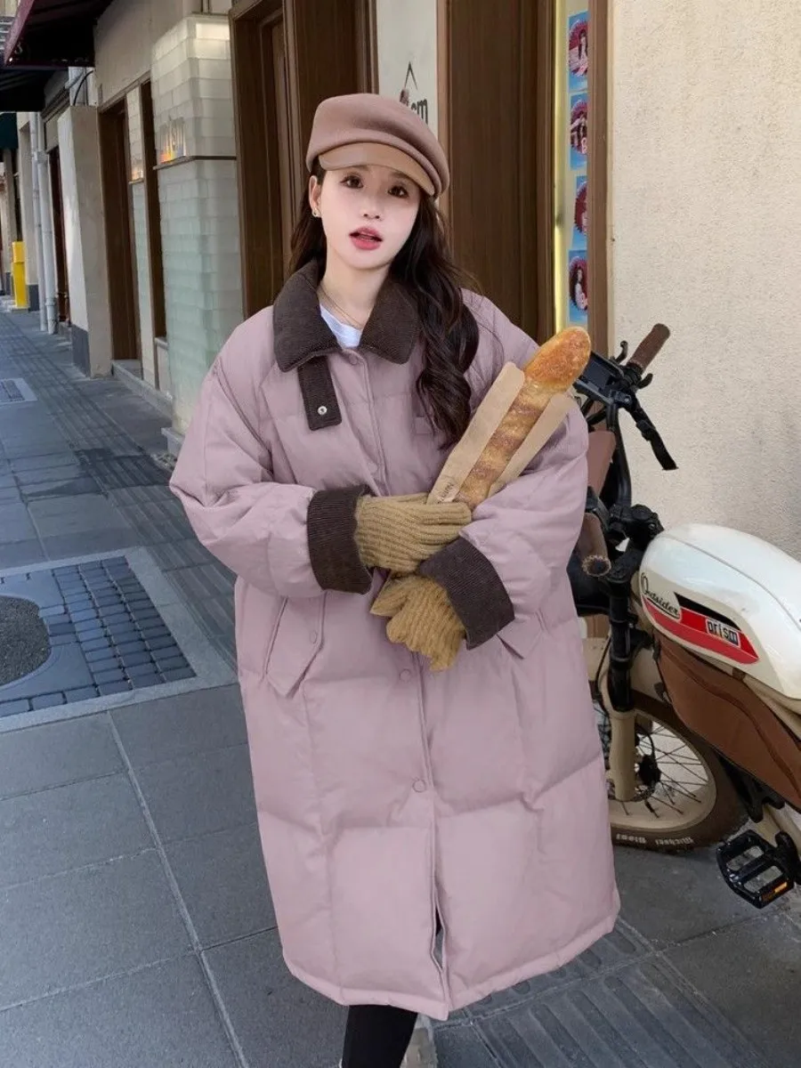 dopne-winter-jaet-corduroy-patchwork-cotton-long-loose-thiened-cotton-coat-warm-clothing-two-piece-set-oversized-sle