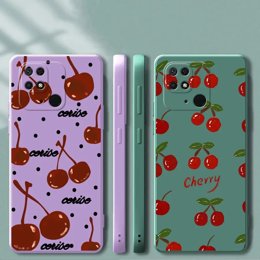 Чехол для телефона Xiaomi Redmi K60 K40 A3x 10 14C 12C 13C 9 8 Note 15 Pro Plus A1 A2 A5 Vintage Cherry