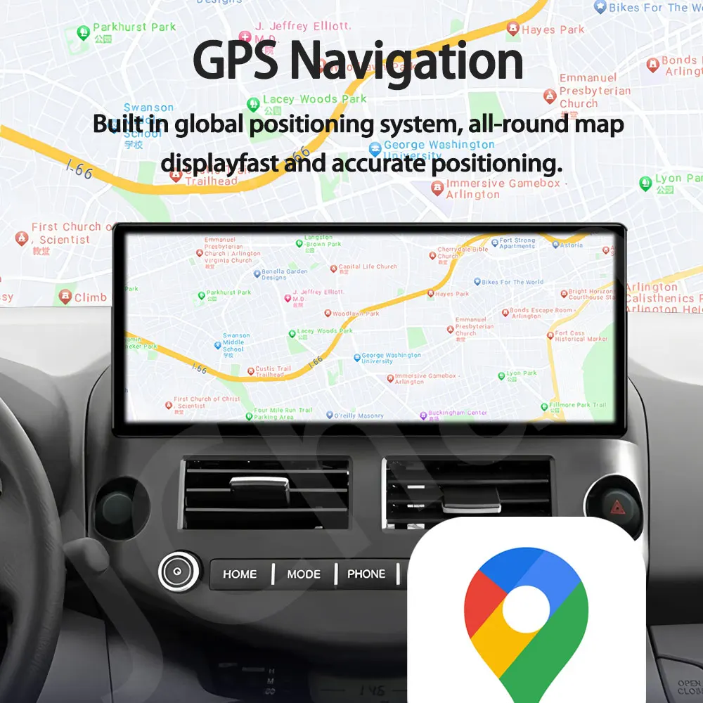 أندرويد السيارات 12.3 بوصة لتويوتا لاند كروزر برادو 150 2004-2009 اللاسلكية CarPlay Lntelligent الوسائط المتعددة شاشة تعمل باللمس BT WIFI #5