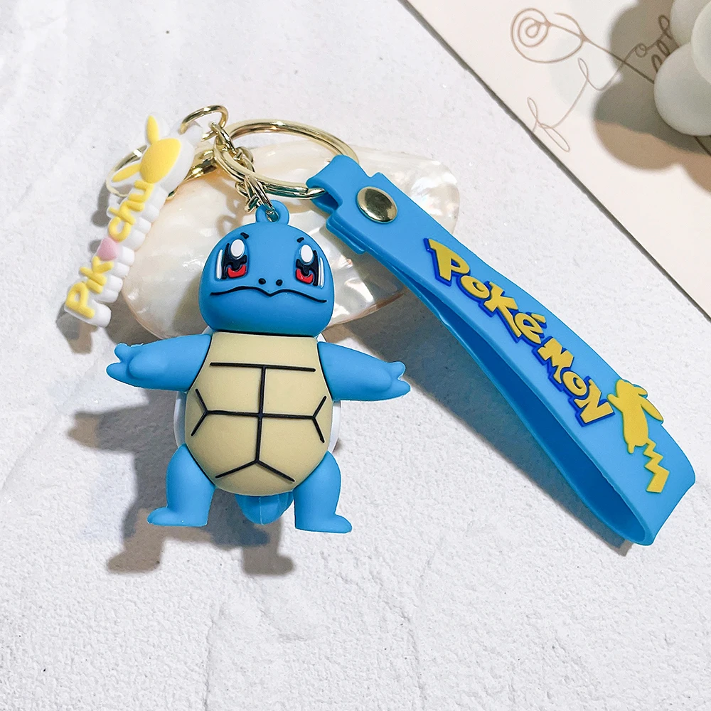 Niedlicher Pokemon Pikachu Schlüsselanhänger, weicher Puppenanhänger, Schulranzen-Taschenanhänger, Schlüsselring, Souvenir, Dekoration, Geschenk für Pokemon-Fans
