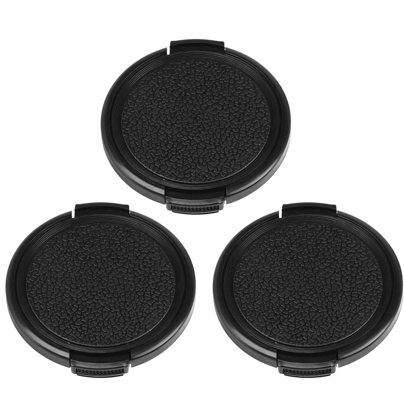 3PCS 55MM Camera Lens Cap Replacement with Snap Fastener - Universal Lens Cover for all Cameras