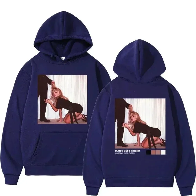 Sabrina Carpenter Herren-Sweatshirt mit bedruckter Kappe, lässiger, hochwertiger Kapuzenpullover, modischer Kapuzenpullover im Hip-Hop-Stil