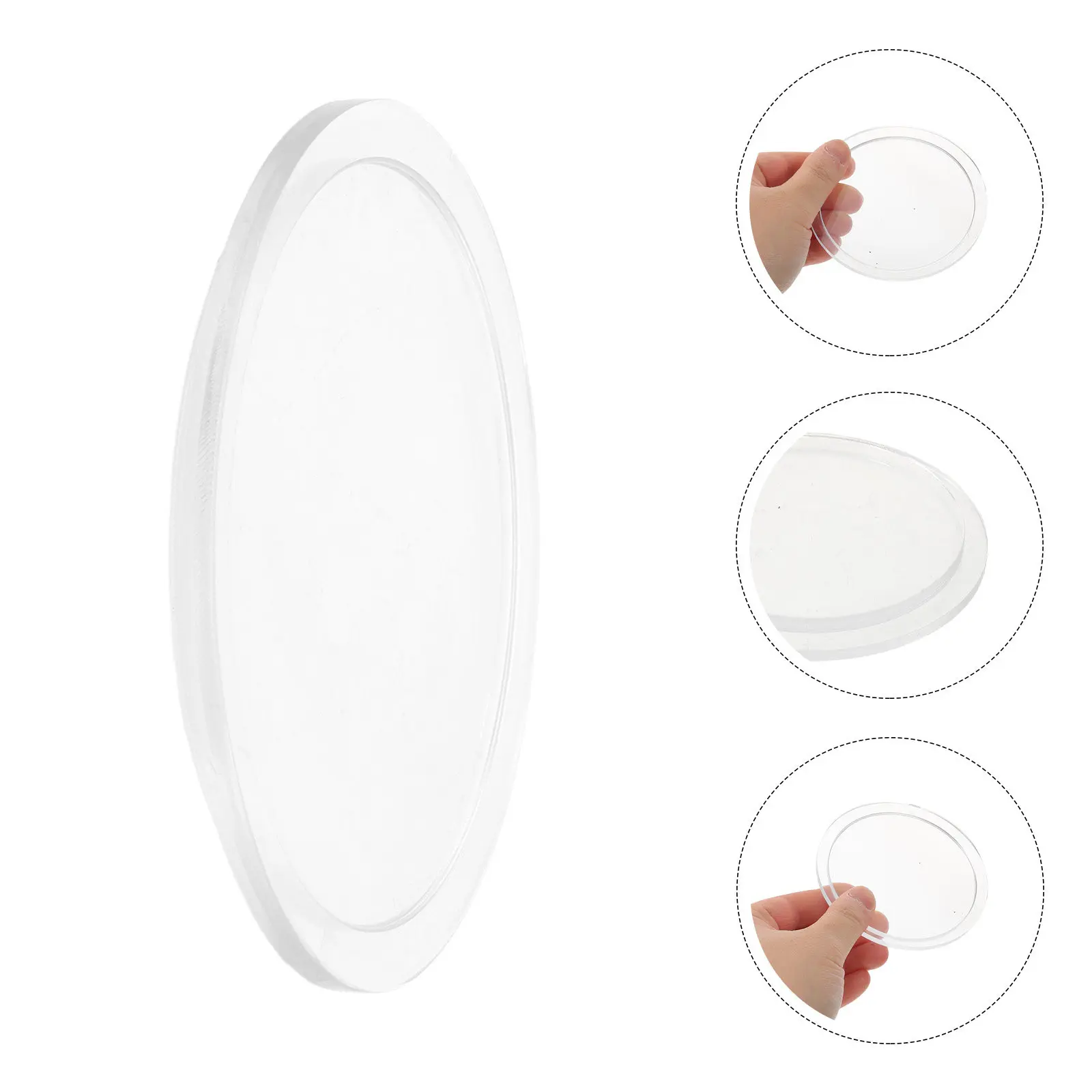Small Tumbler Polisher Cover 3.5 Inch Tight Seal Jewelry Tumbler Top Cover Replacement for Jewelry Finishing Barrel Lid Gold