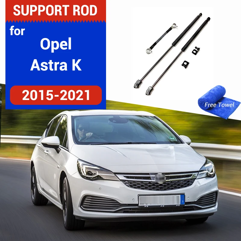 Front Hood Bonnet Gas Struts For 2015-2021 2022 Opel Astra K B16 Vauxhall Buick Verano Lift Support Rod Shock Damper Prop Spring