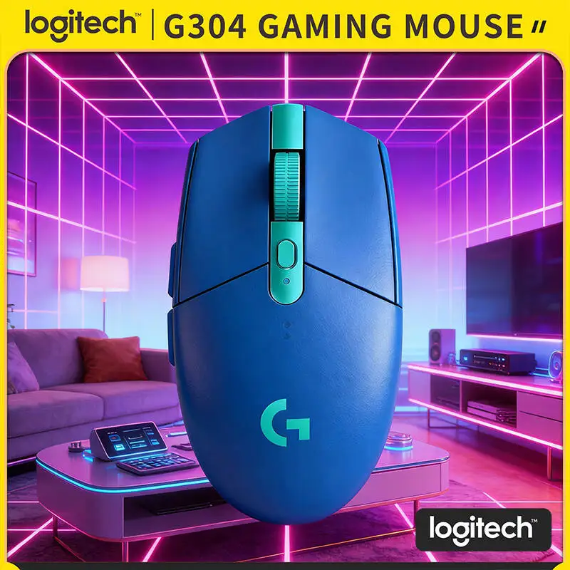 

Logitech G304 LIGHTSPEED Wireless Gaming Mouse 12000 DPI HERO Sensor 1ms Latency 250hr Battery High Durability Office Gamers