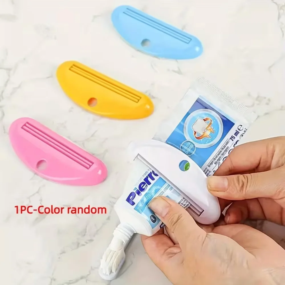 1pcs Multifunction Manual Toothpaste Dispenser Cream Tube Squeezer Bathroom Squeeze Paste Extruding Clip Squeezing Clamp Tools