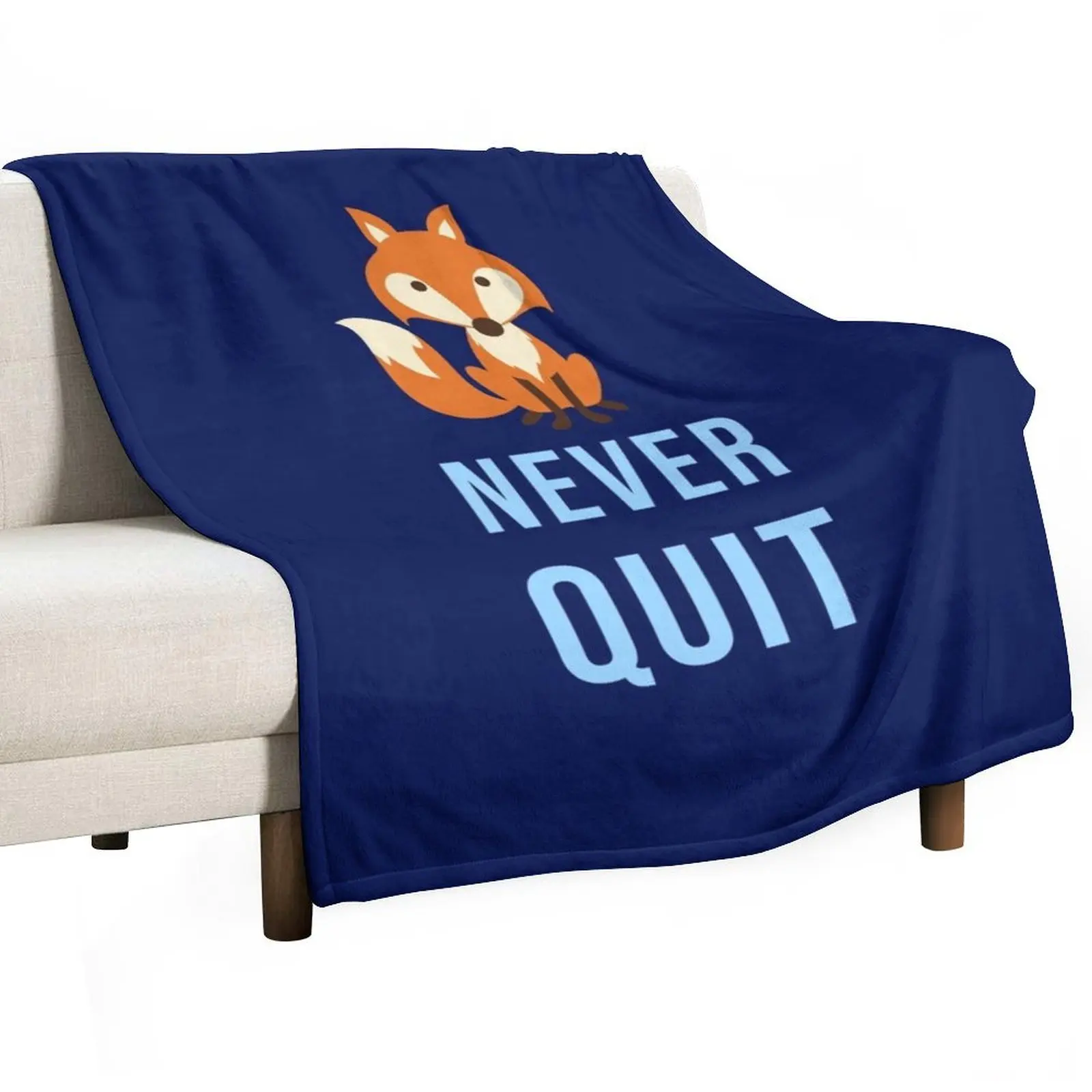 

Foxes never quite - Leicester Throw Blanket Multi Use Warm Blanket for Living Room Bedroom