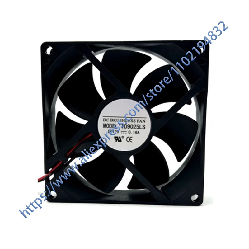 TD9025LS 2PIN 12V 0.16A 9CM 90*90*25MM Hydraulic quiet cooling fan