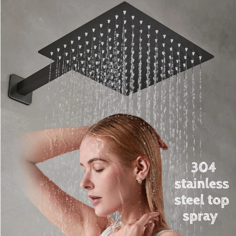 Multifunctional Shower Column Space Saving Shower Trim System Durable Bathroom Fixture Showers Set with Rain Head Household