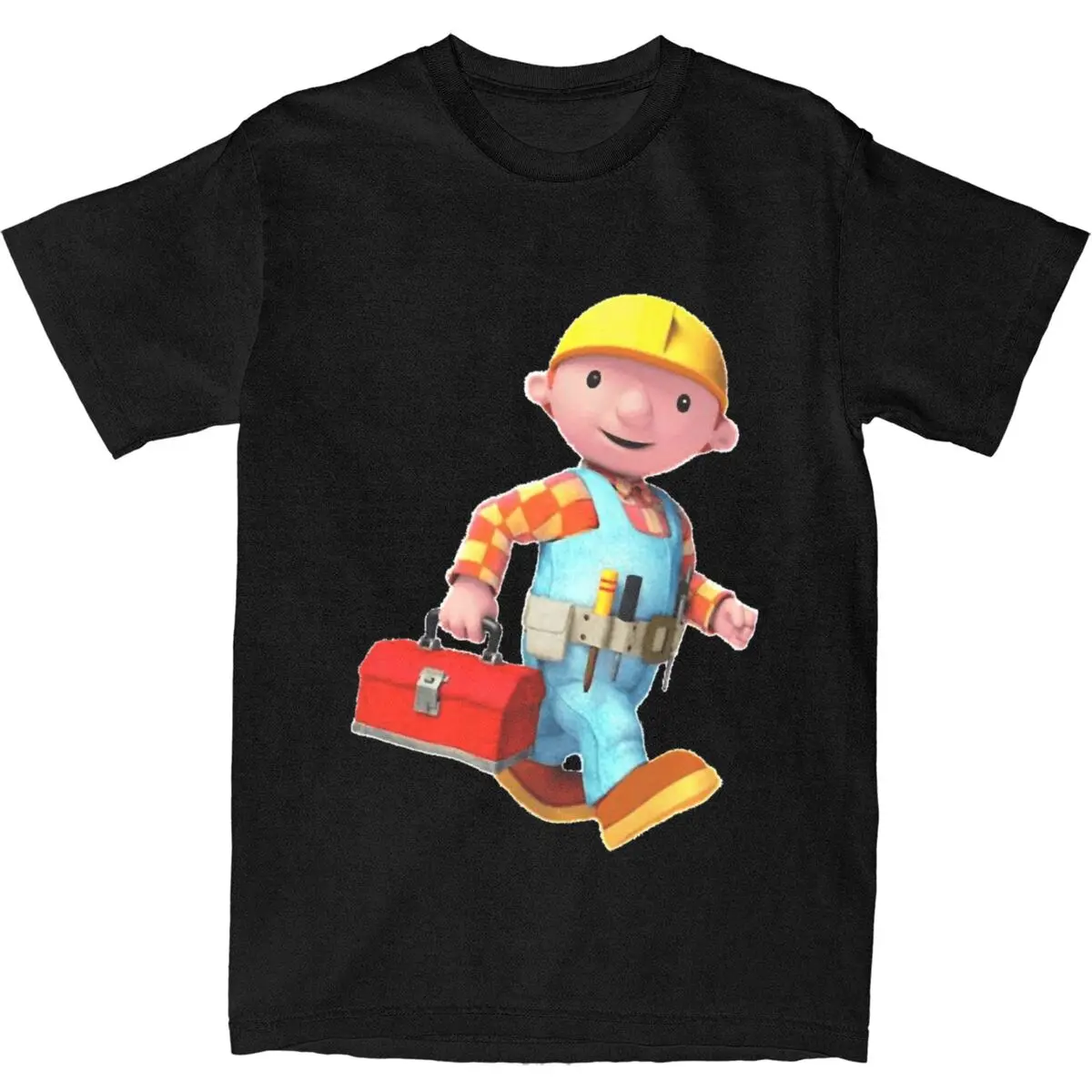 Bob The Builder T Shirt Summer Funny Repair Man Y2K Funny T-Shirts 100 Cotton Harajuku Tee Shirt For Mens Short-Sleeved Clothing