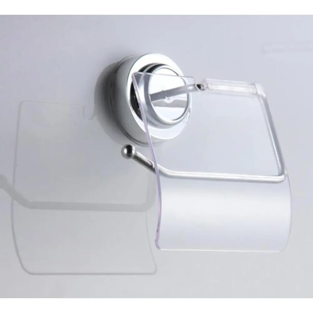 

Stainless Steel Towel Rack Paper Hanger Suction Cup Mounted Toilet Paper Storage Shelf Easy Clean Space Efficient
