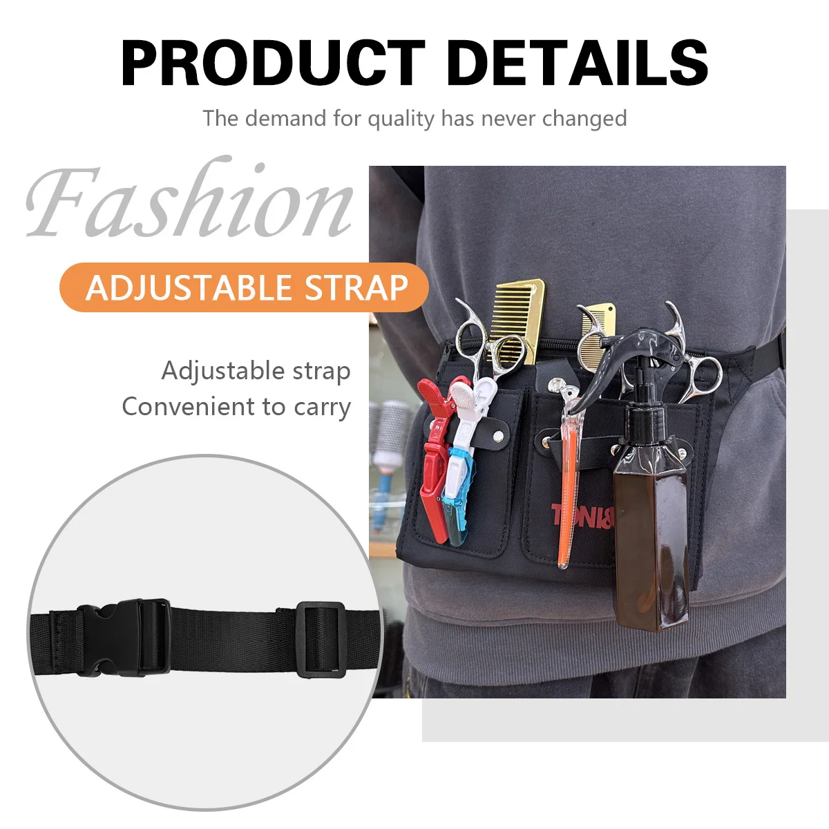 Barber Scissor Bag Hairdressing Stuff Case Clips Comb Holster Bags Barber Waist Pack Belt Leather Bag Salon Tools Accessories