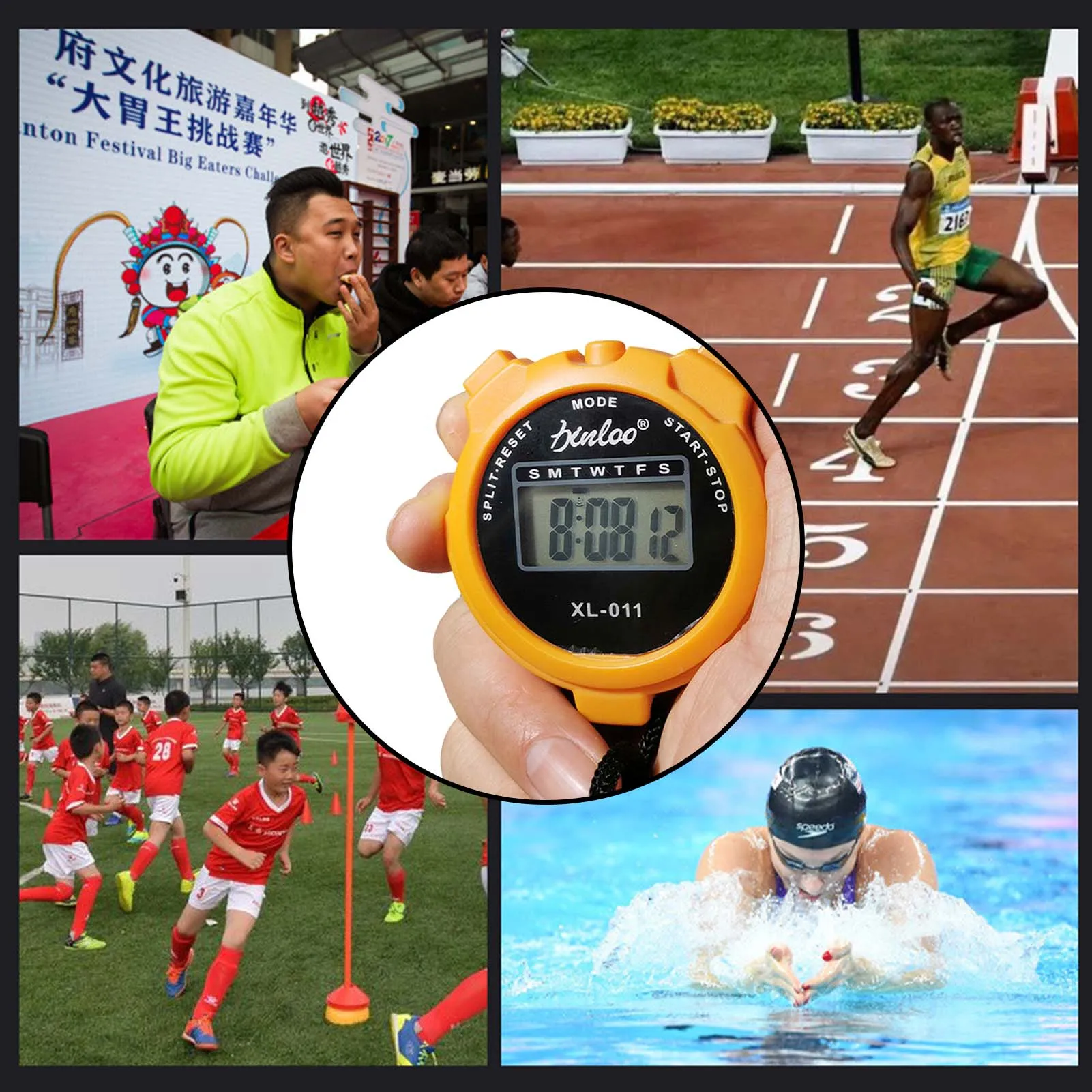 Electronic Digital Stopwatch Multifunctional Student Stopwatch Competition Timer Suitable for Running Training