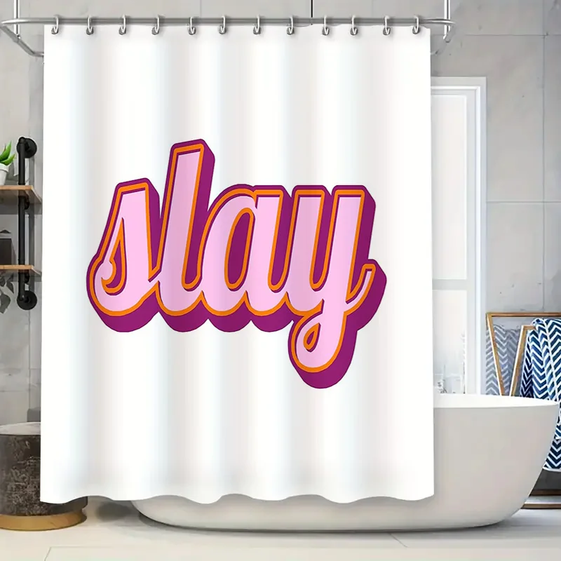 

Bathroom Shower Curtain Floral Vintage Farmhouse Coastal Washable Fabric Decor