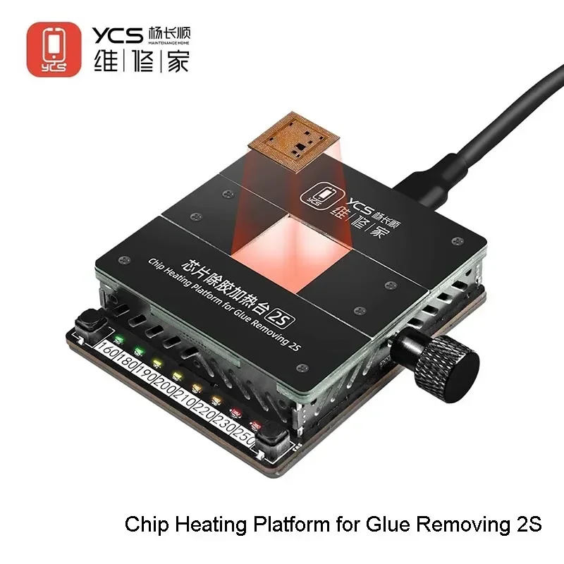 YCS Mobile Phone Motherboard NAND CPU Heating Rework Platform IC Chip Desoldering Station Preheater Glue Removing Tools