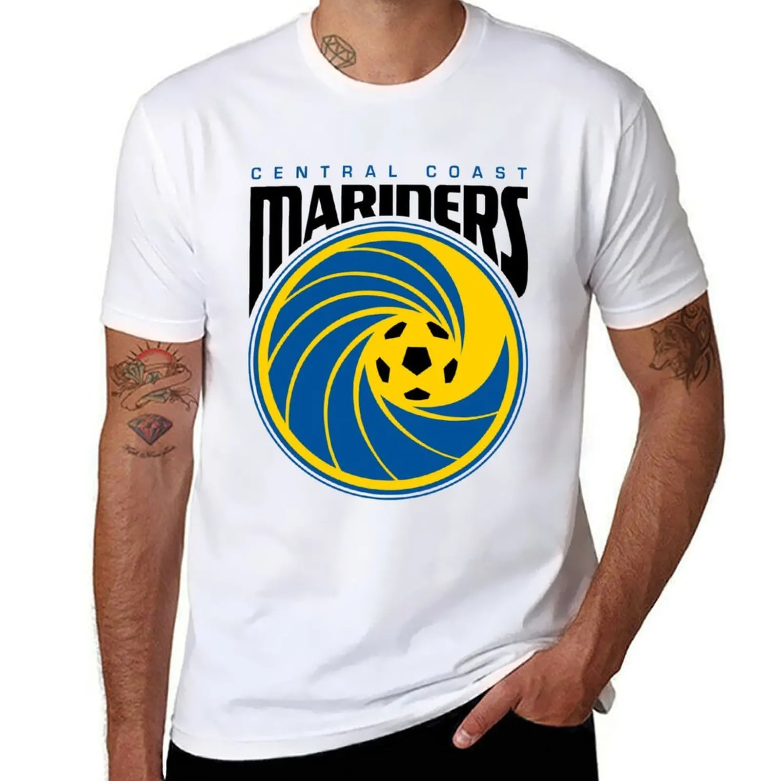 

Central Coast Mariners T-Shirt cotton tshirt 100% man t shirt graphic T-Shirt