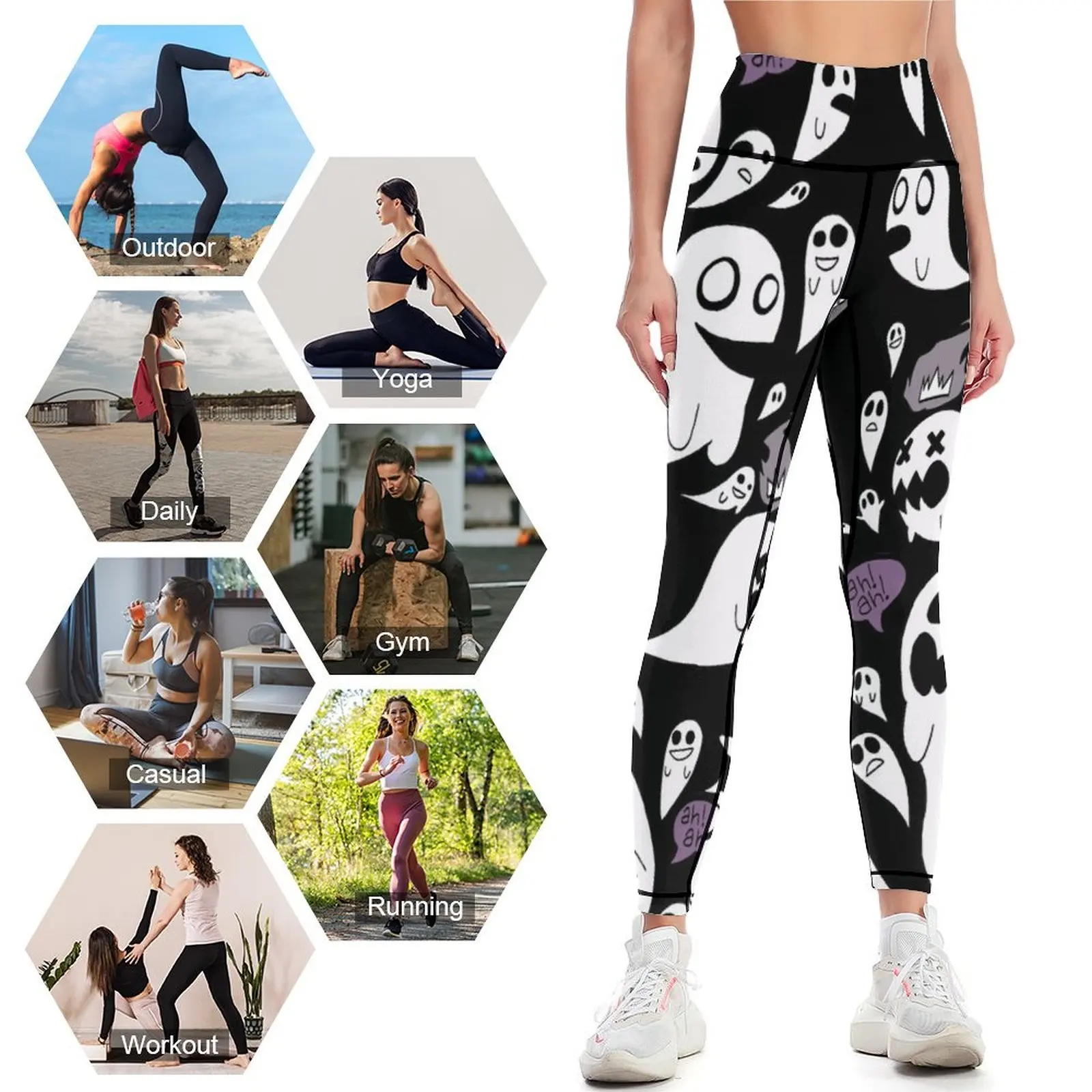 Spectres Leggings leggings para fitness roupas de ginástica roupas esportivas femininas