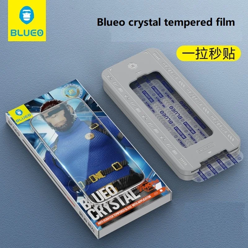 

blueo Crystal for iPhone 15 PRO MAX locator tempered film iPhone 15 Pro full screen high-definition anti drop film