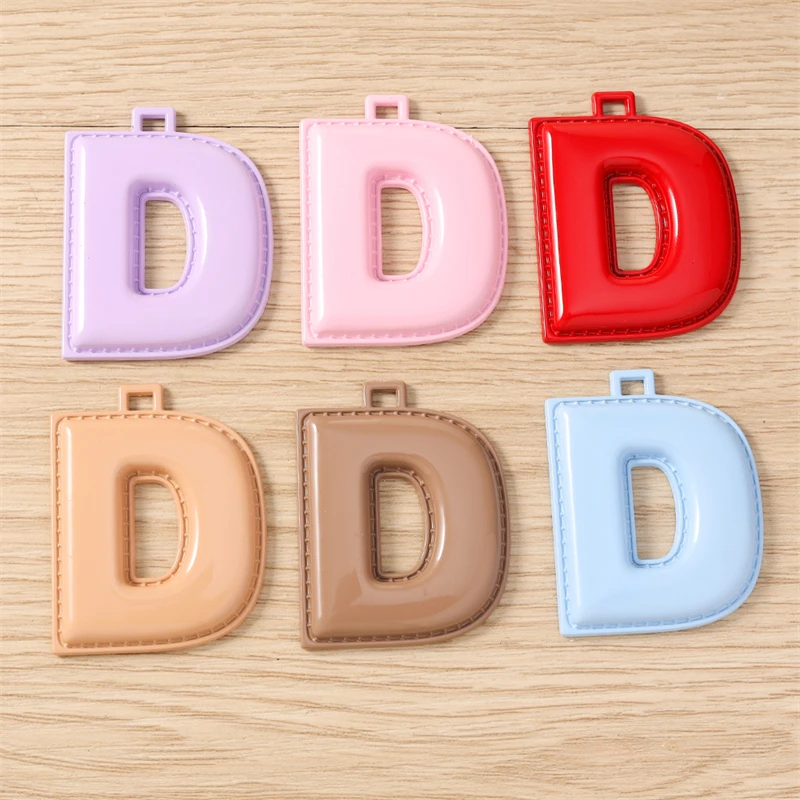 5 Stück niedliche, farbenfrohe Buchstabenanhänger (A-Z) für die Schmuckherstellung, Ohrringe, Halsketten, Armbänder, DIY-Bastelbedarf – Detail 8