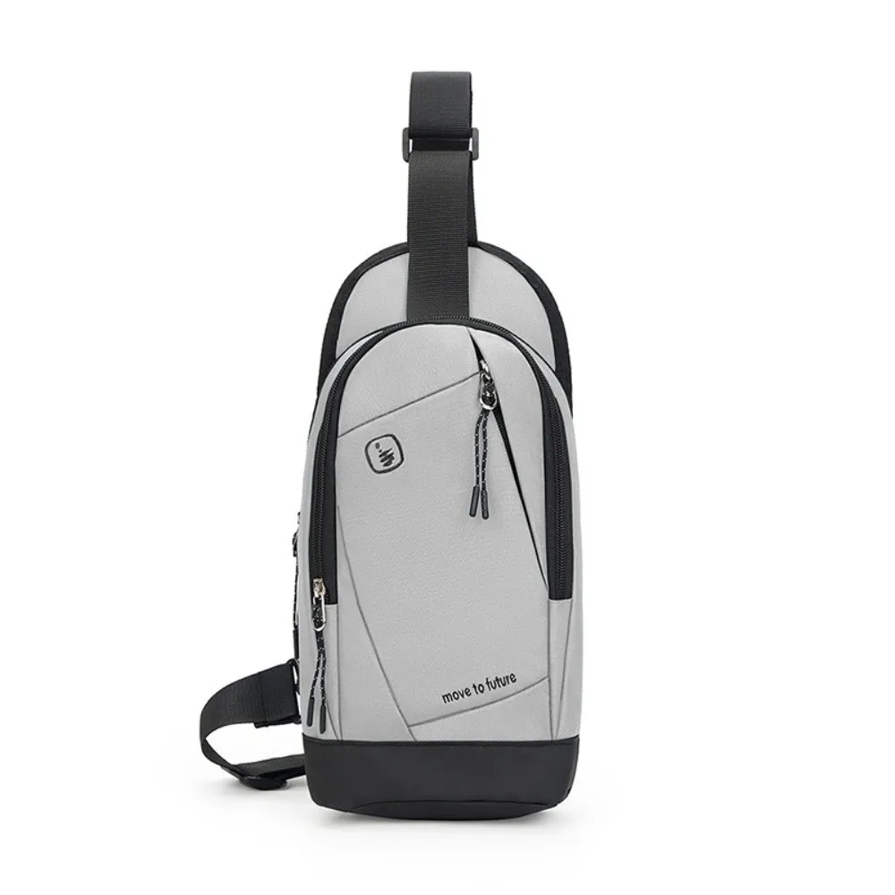 

Повседневная мужская нагрудная сумка, большая вместительная дорожная сумка через плечо, водонепроницаемая многофункциональная сумка на одно плечо для путешествий