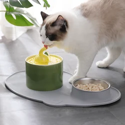 Ceramic Automatic Cat Water Dispenser Pet Water Fountain Creative Cute 5-Layer Filtration Mute Dogs Dispenser Drinking Feeder