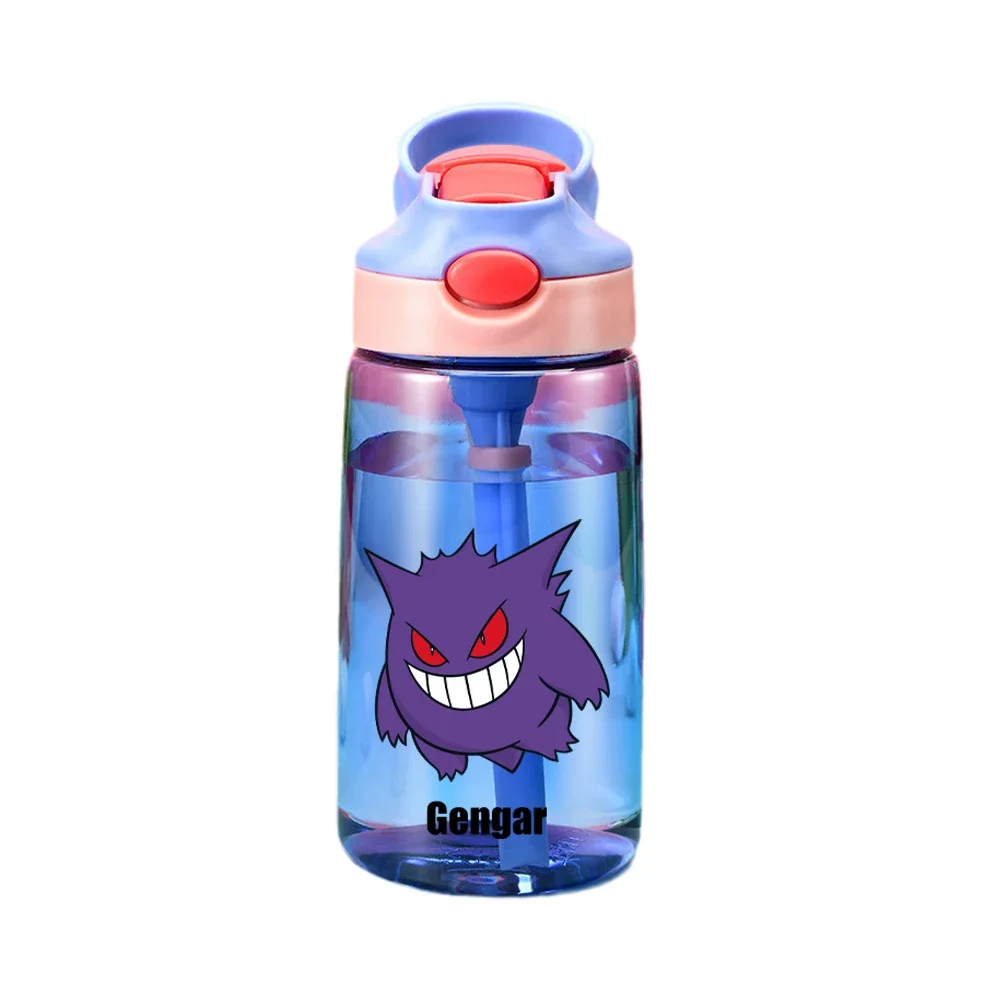 Pokemon Charizard Snorlax Gengar Bulbasaur Pikachu Mew Anime Kawaii Water Cup Kettle Milk Water Straw Cup Toys Kids Gifts 480ML