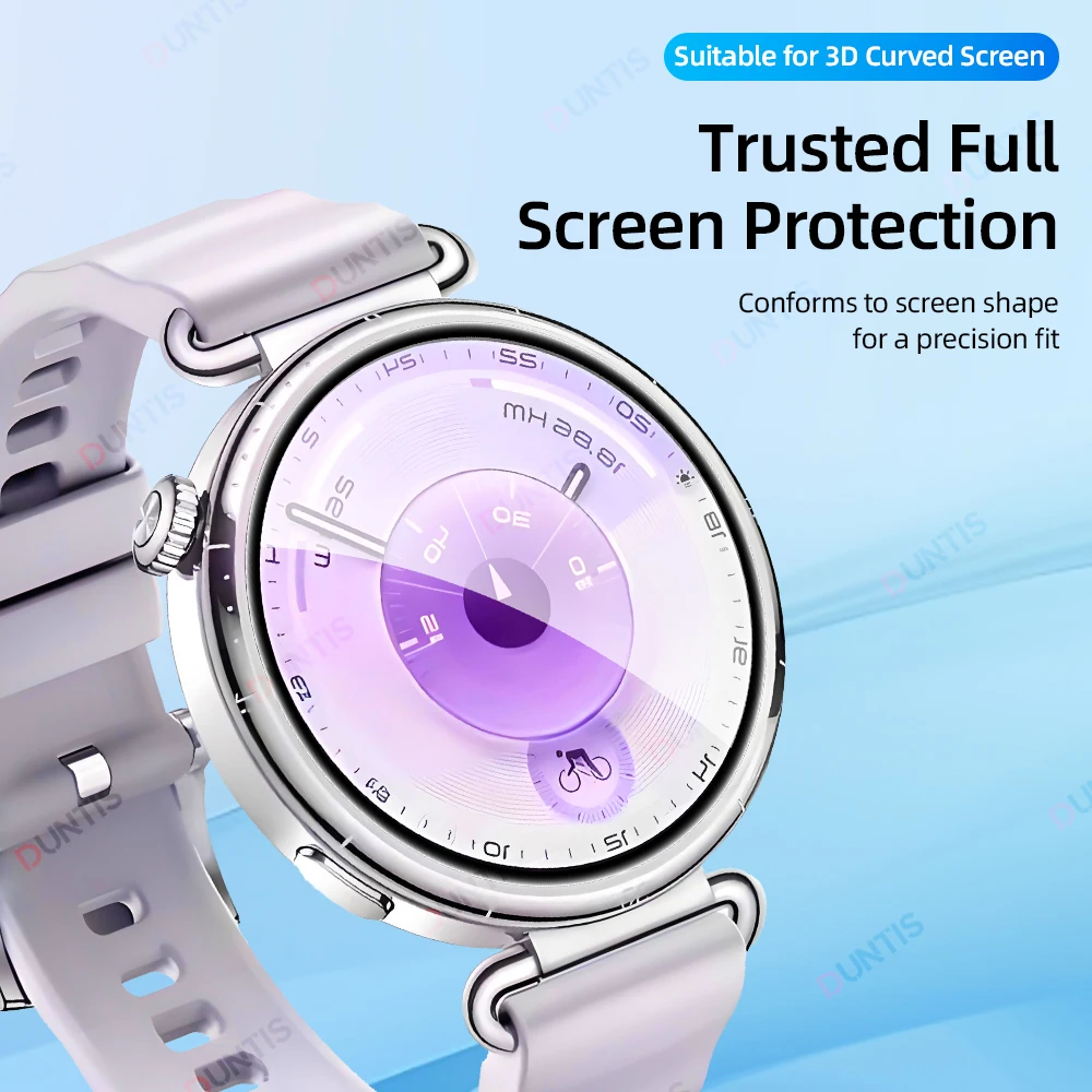 Protetor de tela para huawei watch gt6 41mm 3d protetor de tela curvo ultra-hd cobertura completa acessórios de película protetora