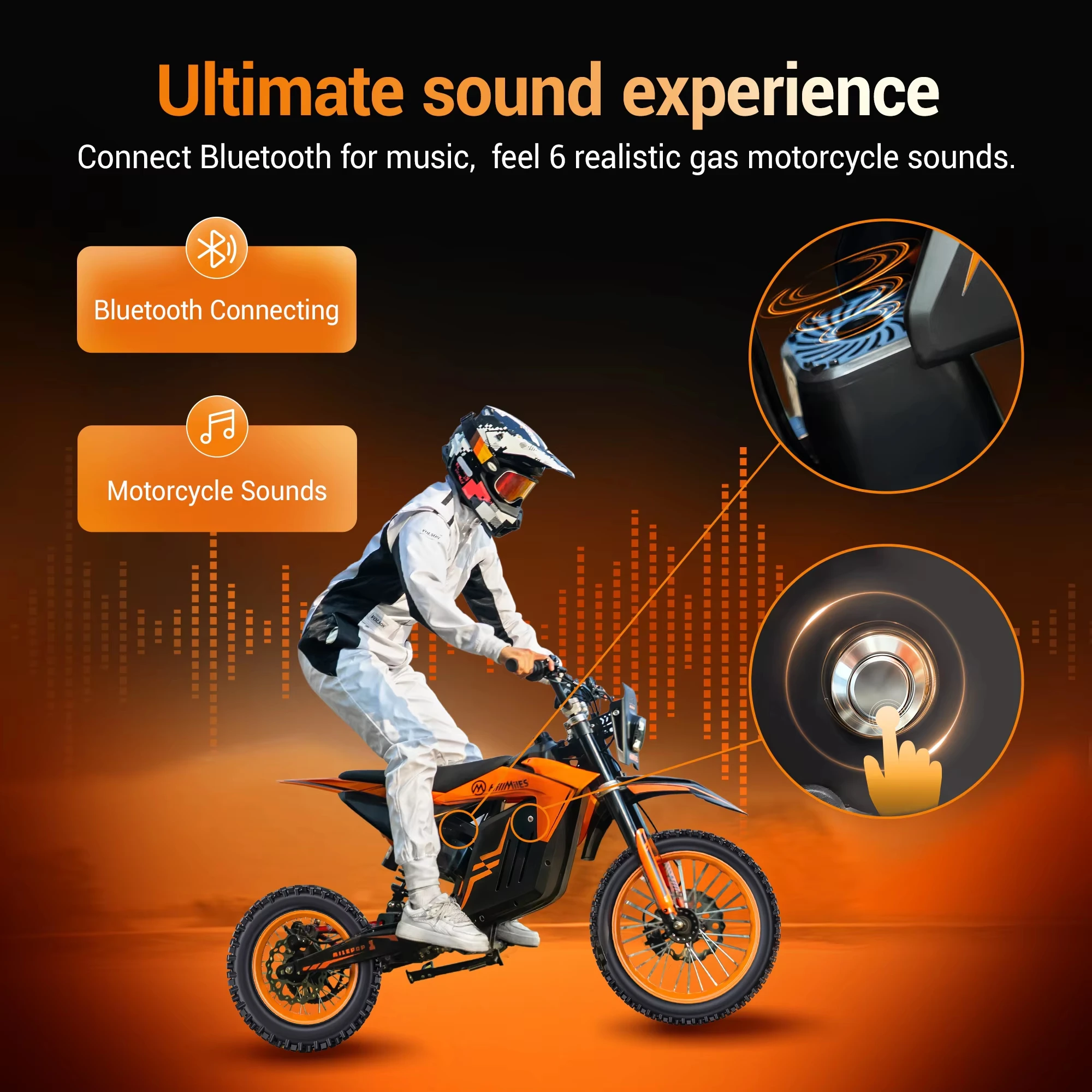 HillMiles MilePop1, bicicletta elettrica per adolescenti e adulti, 48V 25Ah, e-bike con doppia sospensione, autonomia di 70 km, freni idraulici, pneumatici per fuoristrada, Bluetooth, ideale per gli