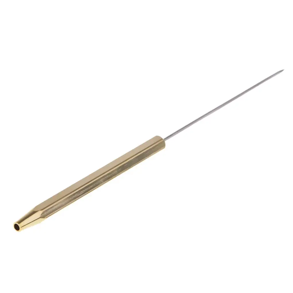 Fly Tying Bodkins and Half Hitch Tools Handle Fly Tying Dubbing Needle 12cm Gold