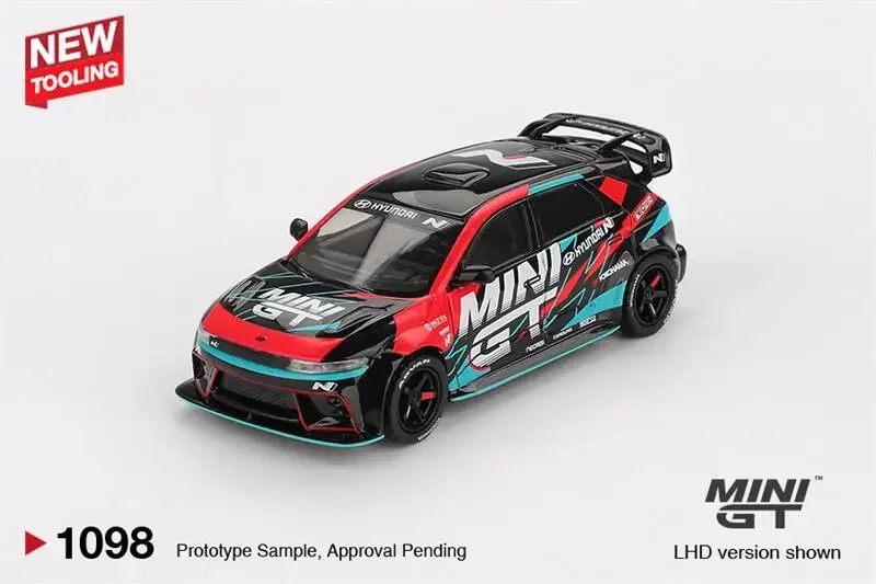 

*Предварительная продажа * MINI GT 1:64 Hyundai Ioniq 5N RS-01T Tokyo Auto Salon 2025, литая под давлением модель автомобиля