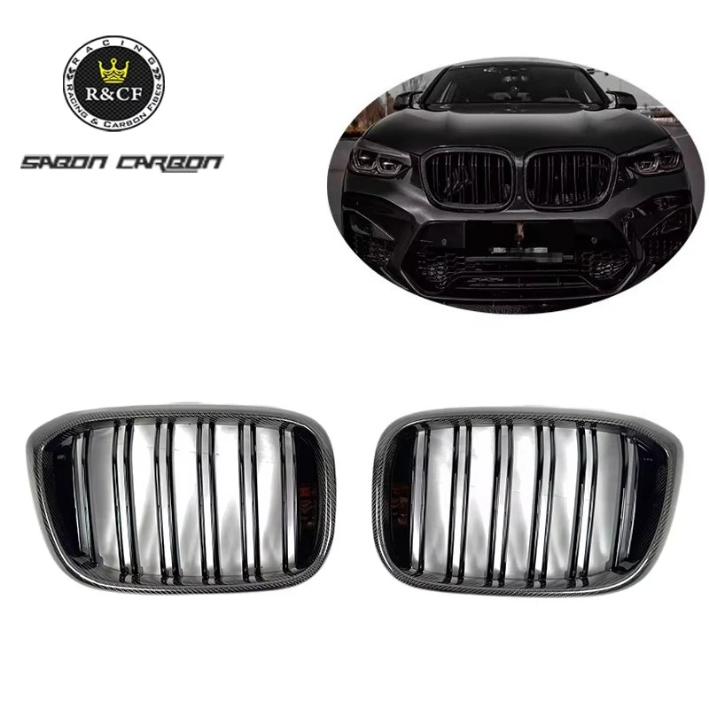 MP Style Carbon Fiber Front Grille for BMW F97 F98 X3M X4M