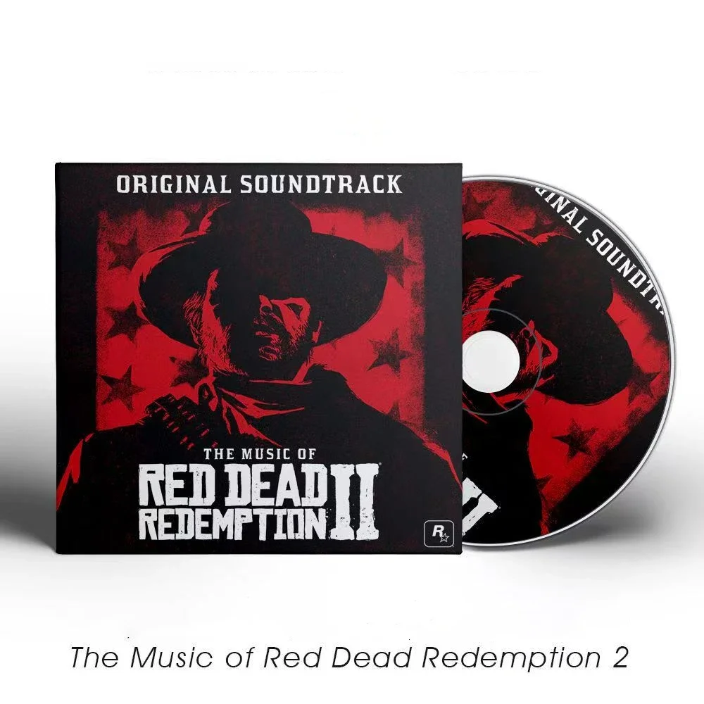 

Game RDR2 Woody Jackson Music CD Red Dead Redemption 2 OST Album 4pcs Compact Disc teaching supplies Soundtracks Box Collection