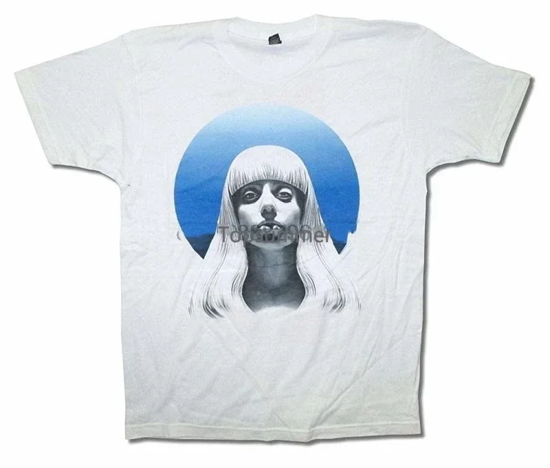 Clothing Lady Gaga Gazing Ball Artpop Tour White T Shirt