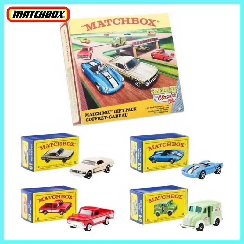 New Genuine Matchbox 80th Anniversary Edition Porsche Ford Milk Delivery Car Collection Alloy Car Model With Open Door Jhb37 Toy
